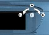 A gépjármű nyitása és zárása - 67 Bekapcsolás Nyomjuk meg hosszan az A gombot. A funkció bekapcsolását hangjelzés és a többfunkciós képernyőn megjelenő üzenet kíséri.