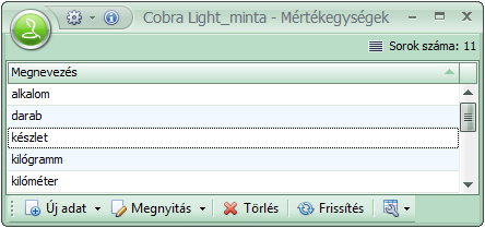 Gyártók és márkáik A program telepítését követően a Főmenü/Termékek/Gyártók és márkáik