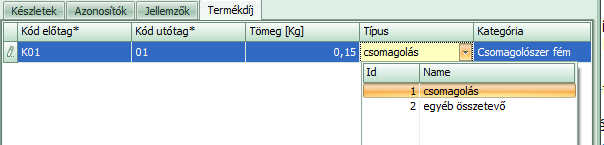 akkor anélkül a program nem fogadja el a terméktörzsadat rögzítését.