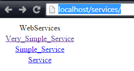 !! http://localhost/services/ Természetesen a