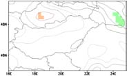 Várható csapadékváltozás (mm/hónap), 2021 2050