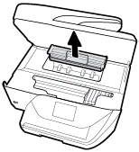 Kapcsolja ki a nyomtatót a (a Tápellátás gomb) gombbal. 2. Nyissa ki a tintapatronok ajtaját. 3.