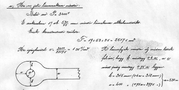 5. LÁNCSZEMEK KÍSÉRLETI VIZSGÁLATA, TÖNKREMENETELI MÓDOK, LÁNCFEJ GEOMETRIAI MÉRETEI Az irodalomban Beke József, aki az Erzsébet-híd egyik tervezje volt, egy cikkében utalást tesz arra, hogy az