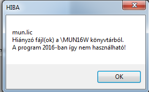 dll-t, majd be kell másolni a mun16w mappába. (A gomb használatával ki lehet lépni a rendszerből.