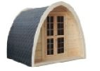 Camping products BFS01 Barrel for sleeping Standard set: Barrel for sleeping made from spruce; two rooms inside: a bedroom and a sitting room; The bedroom is designed to put mattress in it; Benches