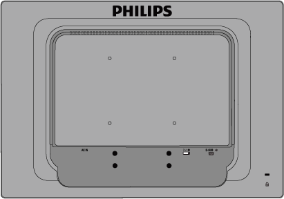 Megjegyzés: A monitor 100x100 mm-es VESA