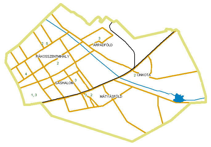 MELLÉKLETEK: 1.sz. melléklet: A kerület szociális és gyermekvédelmi intézményeinek elhelyezkedése BUDAPEST FİVÁROS XVI.