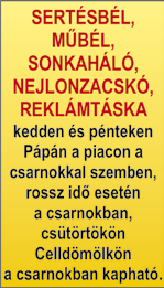 Tel: + 36/70/454-5251 Eladó Pápa belvárosában egy többlakásos, üzleti célra is alkalmas, felújítandó családi ház. Irányár: 35 M Ft Érd: +36 30 3613486 csehiotto@t-online.