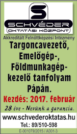 2017. január 26. 5 ÁLLÁS OKTATÁS Á L L Á S Takarítást vállalok. Tel: 06/70/524-2790 Asztalosműhely munkatársat keres. Tel: 06/20/216-3923 18.00 óra után. Felületkezelőt, lakkozót keresek.