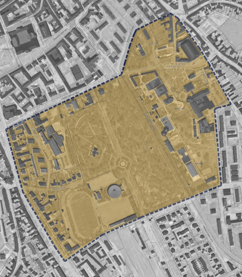 4. AKCIÓTERÜLET Az egri fürdőnegyed fejlesztése Az akcióterület kijelölése, elhelyezkedése a városszövetben Eger-patak Petőfi Sándor tér Szarvas tér Kertész utca Hadnagy utca Deák Ferenc utca Klapka