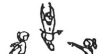 6111 Jumps from side position finishing in cross position, or vice versa consider as