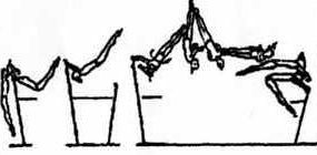 603 Tkatchev with ½ turn (180 ) Swing fwd with ½ turn (180 ), pike vault over HB to hang Long swing fwd with ½ turn (180