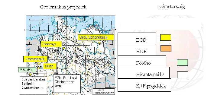 Geotermikus szempontból három érdekes területegység található Németországban: a Rajna völgye, a Délnémet-medence, és