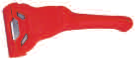 Kaparó spatulák (félig átmenõ szárral) A kétélű vagy négyélű csavarrögzítésű tartalék pengék külön rendelhetők. Típus Penge szél.