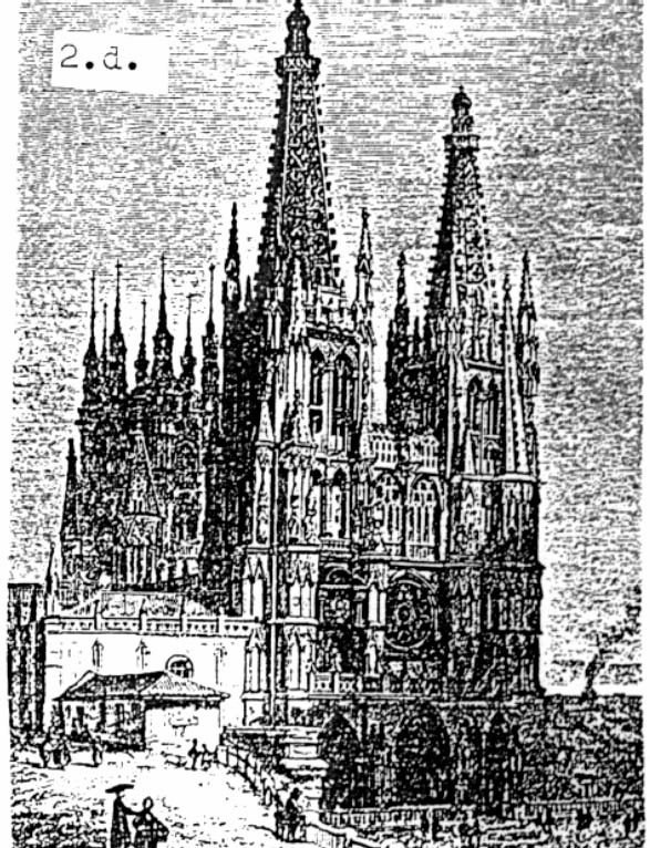 Burgos, katedrális (1221-től): francia alaprajz, erős helyi mór hatásokkal.