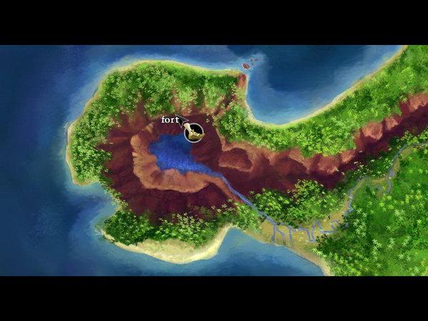 Secret of Monkey Island: Special Edition - 7. oldal Harmadik fejezet Vegyük fel a banánt a földről, majd menjünk be a dzsungelbe az öreg után.