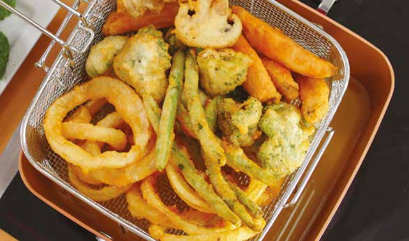 TEMPURA KEVERÉK Használható csomagolt tempura keverék (az elkészítést a csomagon megadott leírás szerint végezze) vagy a következő keverék is elkészíthető: 120 g liszt 1 ek sütőpor 1 ek szezámolaj