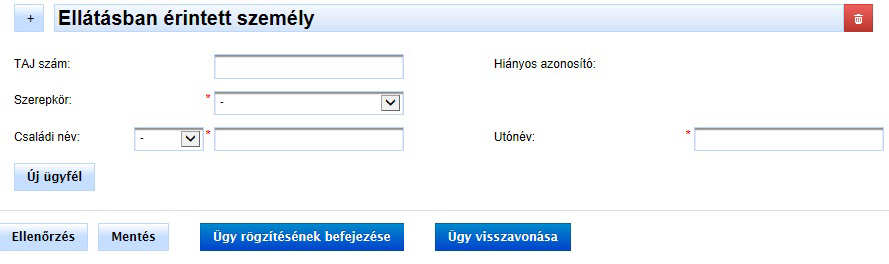 Az adatok felvitele közben többször célszerű és az adatlap kitöltésének a végén is elindítani a mentés funkciót, mely a Mentés gombra kattintva hajtható végre!