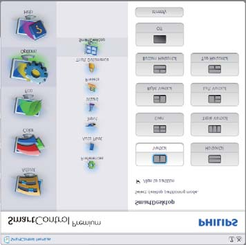 3. Képoptimalizálás 3.4 SmartDesktop útmutató SmartDesktop A SmartDesktop a SmartControl Premium-ban található.