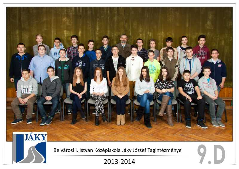 9.D. Osztályfőnök: Dr.