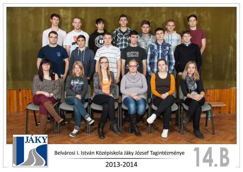 Osztályfőnök: Pozsár Ágnes Antal Loretta, Árki Anett, Bagi Martin János, Battyányi Richárd, Burián Péter, Fodor Flóra Kinga, Fogas Benjámin Máté, Horváth Dániel,