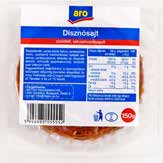 friss termékek mindennapra ARO DISZNÓSAJT szeletelt 150 g/db ARO OLASZ VAGY ZALA FELVÁGOTT 100 g/db ARO SERTÉSVIRSLI 260 g/db 139,- 176, 53 10 db: 1765,30 1 kg: 1176,86 ARO SZELETELT