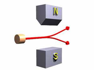 Az elektronsugár két komponensre hasad; a pályamomentum ezt nem magyarázza, annak z-komponense 1, 3, 5,... -féle lehet.