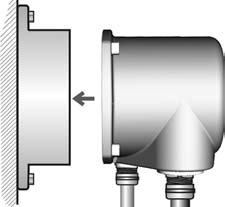 Elektromos bekötés SQ 05.2 SQ 14.2/SQR 05.2 SQR 14.2 Kép 12: Tartókeret 5.3.2. Védőfedél Védőfedél a csatlakozótérhez, kihúzott csatlakozónál.