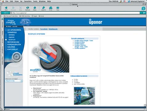 Ecoflex az interneten A www.uponor.