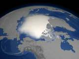A tengerjég kiterjedésének változása Kontinentális felszín Érdesség dinamikai hatás Aeroszolok forrása Északi sark, szeptember és március, 1980 2002 átlag Antarktisz, 1995.