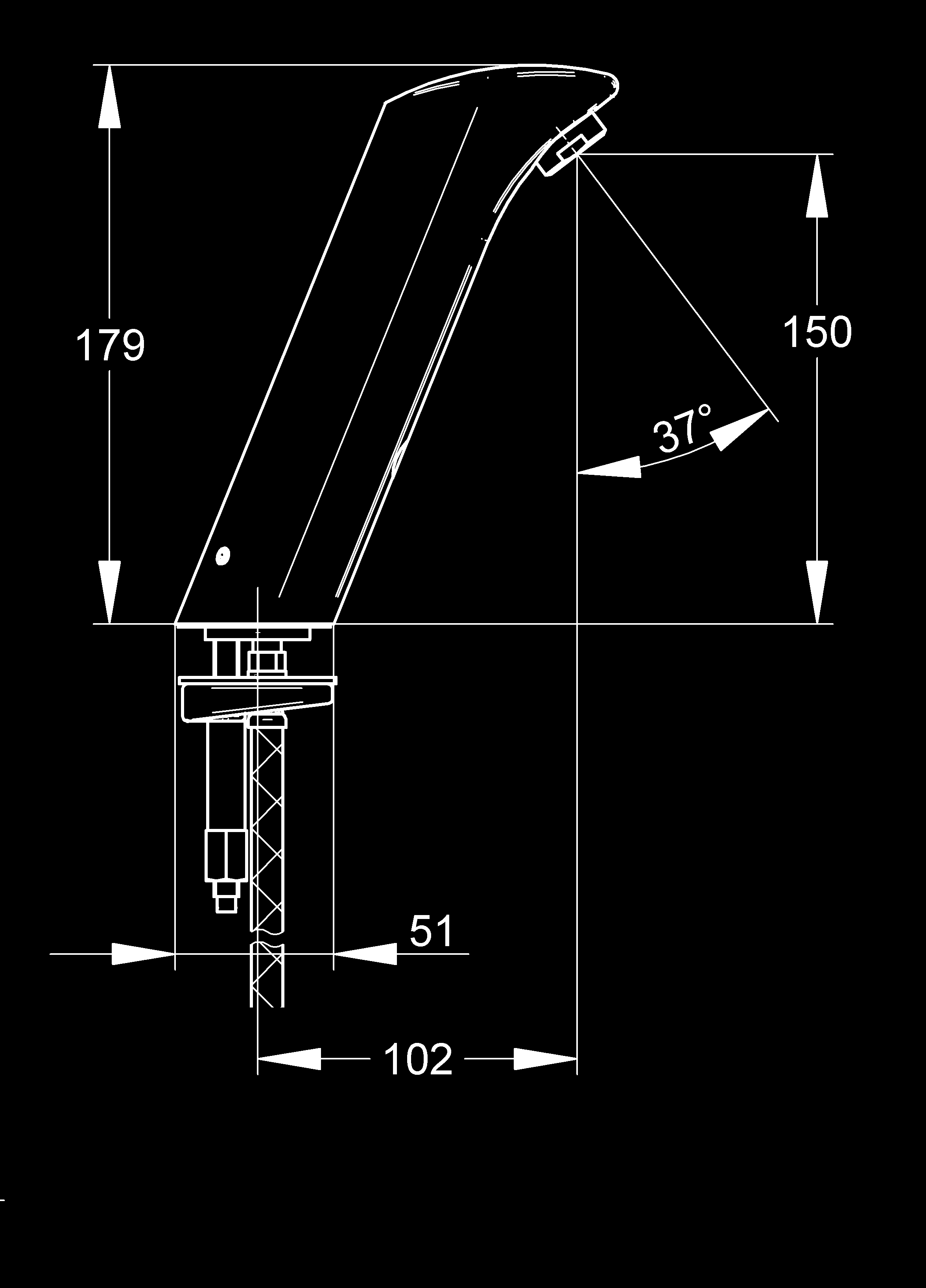 PROTRONIC-S - csaptelep elemes működtetéssel PROTRONIC-S érintésmentes, opto elektronikus vezérlésű csaptelep DN 15, vizes