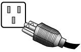 5. Csatlakoztassa a tápkábelt az elektromos hálózatba. Dugja a tápkábel másik végét egy működő konnektorba. A képen látható termék különbözhet az ön lakóhelyén forgalmazottól.