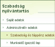 A táblázat időrendi sorrendben tartalmazza az egyes bejegyzéseket, tehát a lista elején helyezkednek el a korábbi dátumú távollétek. 3.