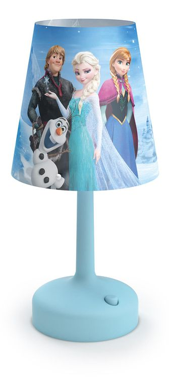 Értékesítés Előtti Szórólap ez Magyarország () Asztali lámpa FROZEN kék LED 71796/08/16 Belépés a képzelet birodalmába Ezen a Philips és Disney hordozható asztali lámpán a gyermeke kedvenc
