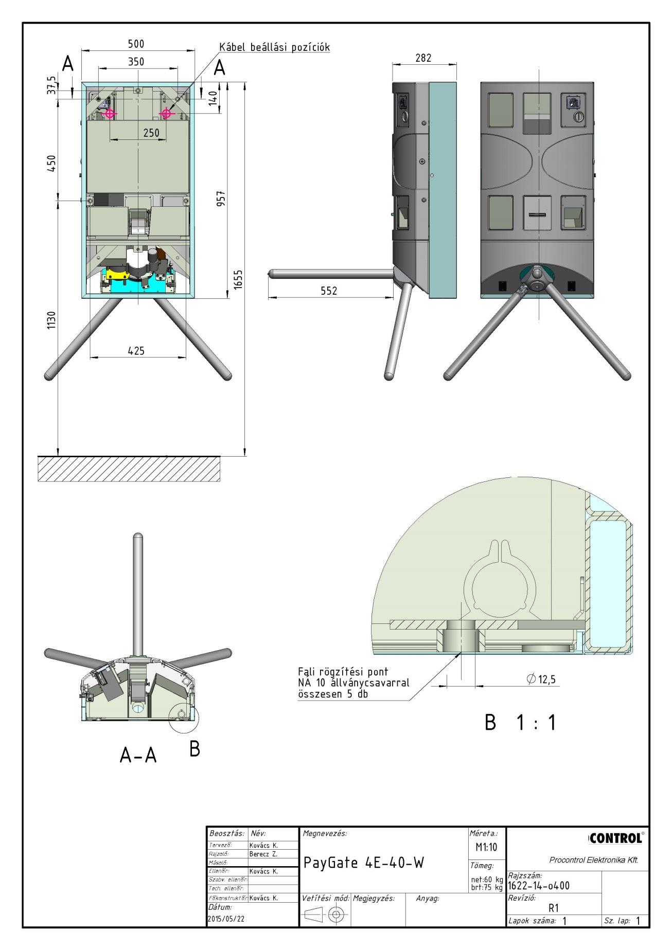 A PayGate 4E-40-W fizető automata