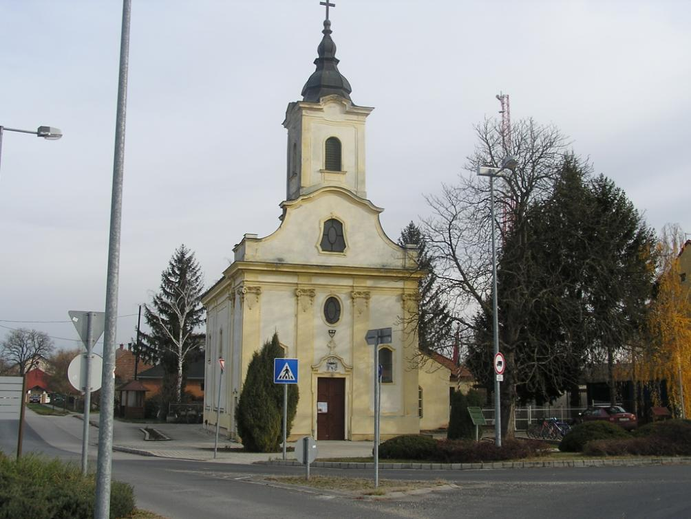 4. 955 Ráró, Győri úti körforgalom Helyi védelemre javasolt Római Katolikus Templom, épült a XVII.