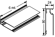 B6 C PROFIL 04/05 Zsinórfeszítő szett 2 mm átmérőjű, RC.287.2 VE.378.23.