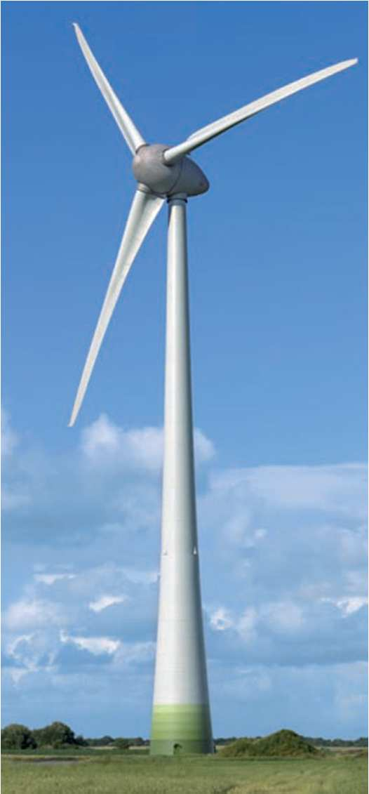 ENERCON E-126 (7,5 MW) 5 6 4 3 1 1. Főtartó 2.