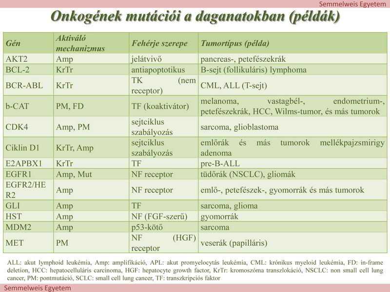 A csírasejtes mutációk a daganatok kialakulásának hajlamosító tényezői lehetnek!