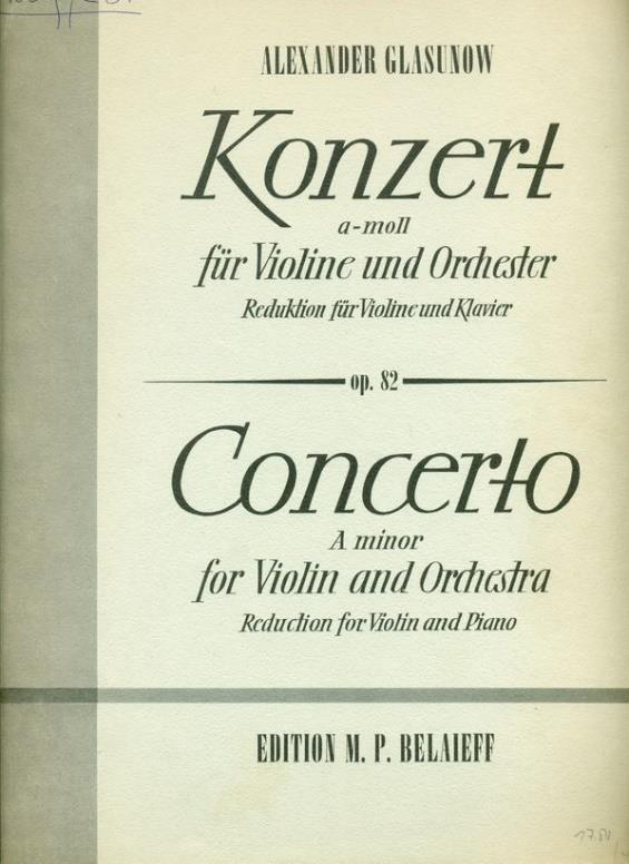 64. Bruch, Max: Konzert für Violine mit Begleitung des Orchesters Opus 26 New York etc., cca. 1970, C. F. Peters Corporation. VN 11067/5803. 35, [1]; 12 p. 296 p. Paper cover.