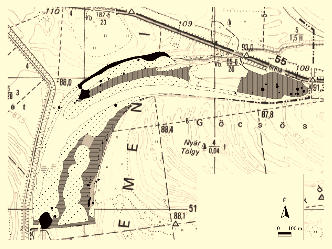 The vegetation map of Lassi 4.