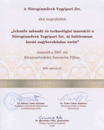 13. Elismerések, együttmőködési dokumentumok 2008.