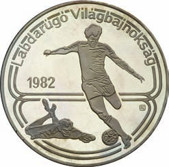 1981 Tervezet-Próbaveret Geplante Variation-Probeprägung Planned Version-Pattern struck 500 Forint Ag 640-28 g - 40 mm - 2,6 mm 1981 Tervezô