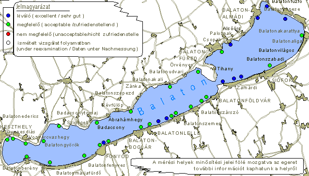 A Balaton vízminv zminősége heti