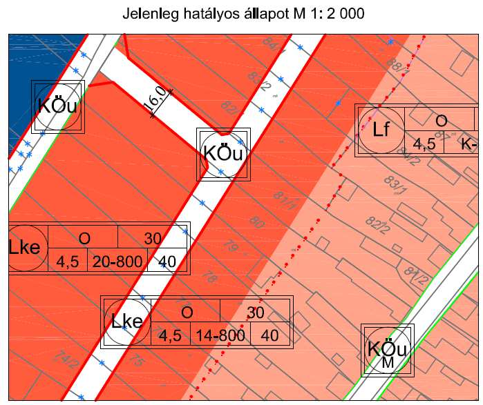 Dunakiliti településrendezési eszközök módosítása (Msz.: 16016) 11 2. sz.