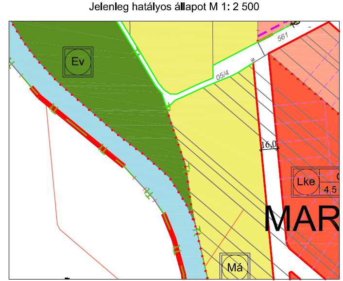 Dunakiliti településrendezési eszközök módosítása (Msz.: 16016) 23 8. sz.