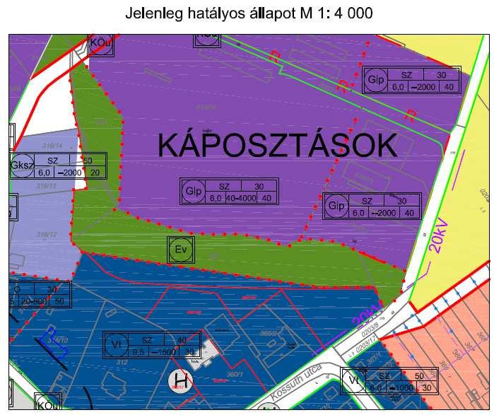 Dunakiliti településrendezési eszközök módosítása (Msz.: 16016) 25 10. sz. módosítás A Kiserdő területén látványtó kialakítása.