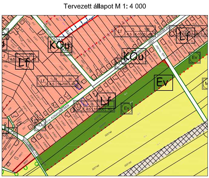 Dunakiliti településrendezési eszközök módosítása (Msz.: 16016) 29 14-18. sz.