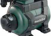 000 l/h 51 m 9 m 5,1 bar 1 1/4"-es belső menet Metabo Pump Protection Automatikus szárazon futás elleni védelem LED kijelzővel a szivattyú védelme és a felhasználó nagyfokú biztonsága érdekében