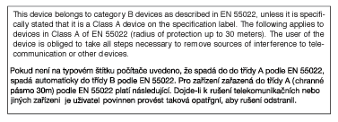 5. Szabályozási információk EN 55022 Compliance (Czech Republic Only) Polish Center for Testing and Certification Notice The equipment should draw power from a socket with an attached protection